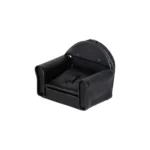 ring earring holder leatherette black angle view RES80S