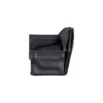 ring earring holder leatherette black side view RES80S
