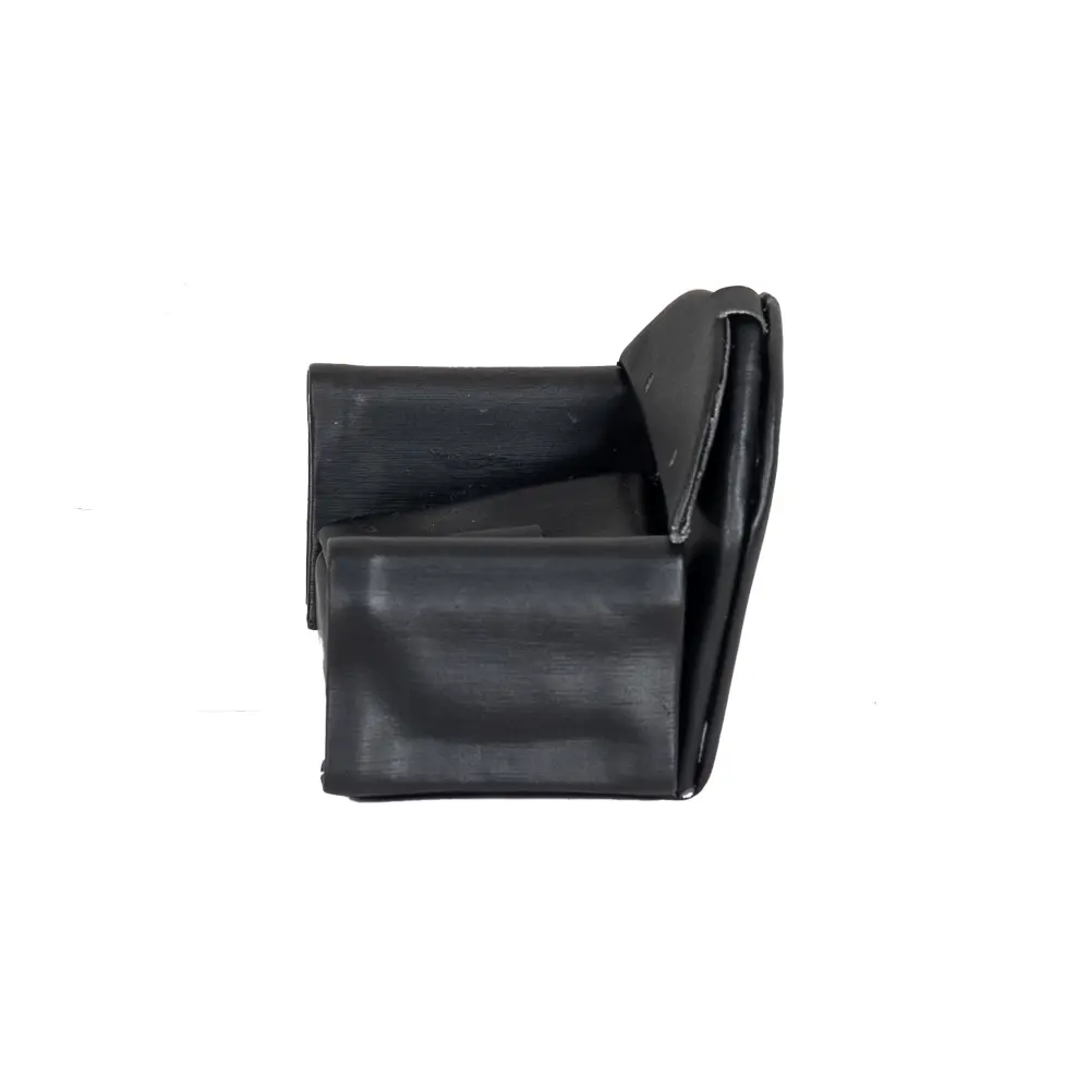 ring earring holder leatherette black side view RES80S