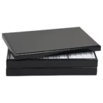 stackable jewellery tray cover open front view 2level TC80