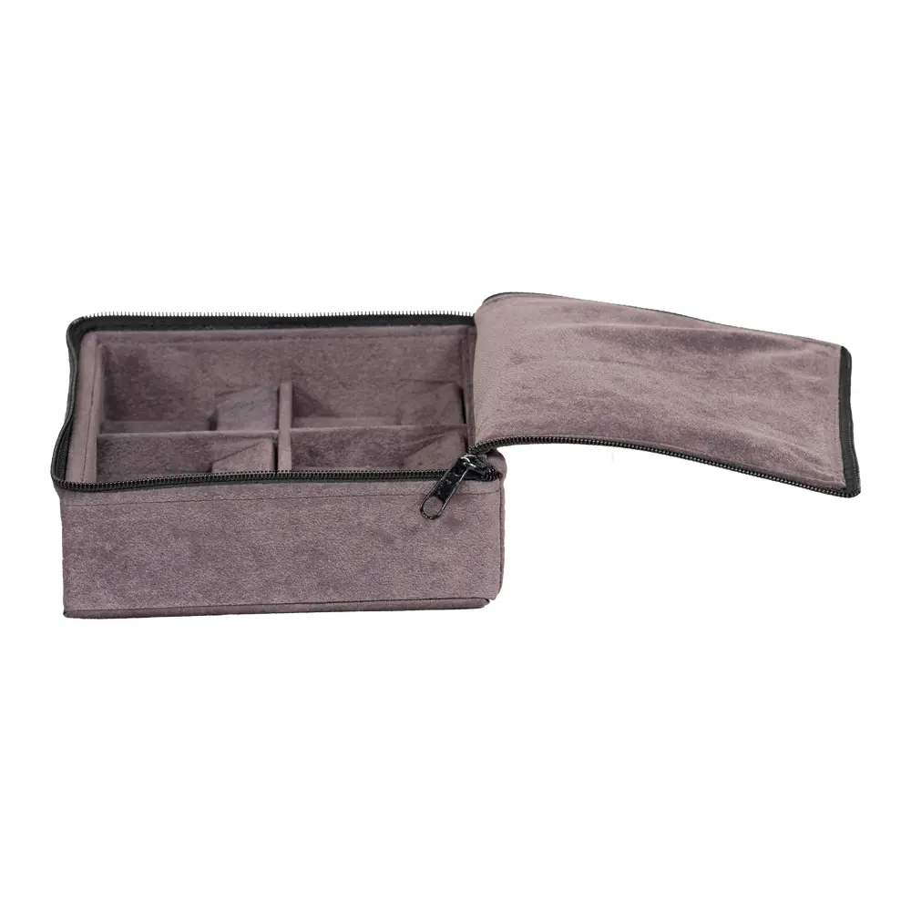 travel earring organiser velvet side view ZTRE82-DGIG