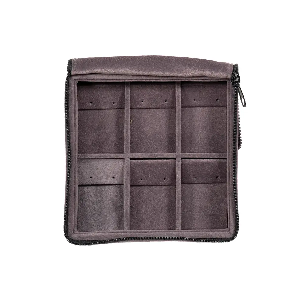travel earring organiser velvet stand front view ZTRE82-DGIG