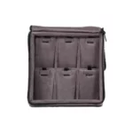 travel necklace organiser velvet open stand front view ZTRP82-DGIG
