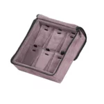 travel necklace organiser velvet open stand side view ZTRP82-DGIG